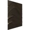 Ekena Millwork 19 5/8in. W x 19 5/8in. H Wave EnduraWall Decorative 3D Wall Panel Covers 2.67 Sq. Ft. WP20X20WVCDB - alternate 3